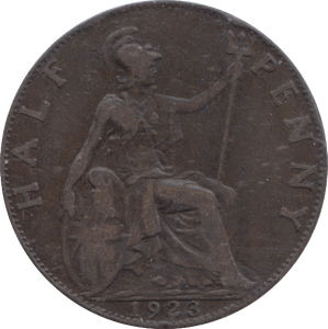 1923 HALFPENNY ( VF ) - HALFPENNY - Cambridgeshire Coins