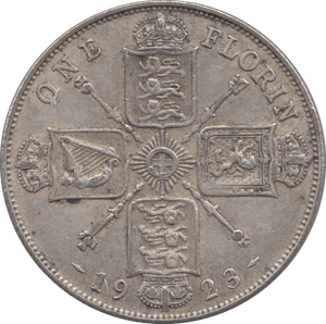 1923 ONE FLORIN ( GVF ) - PENNY - Cambridgeshire Coins
