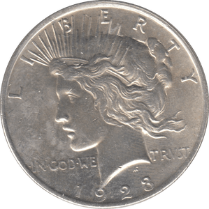 1923 PEACE DOLLAR USA PHILADELPHIA MINT - SILVER WORLD COINS - Cambridgeshire Coins