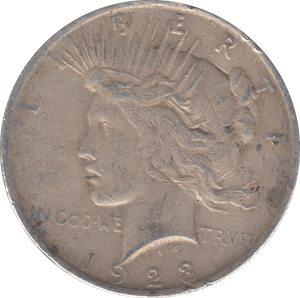 1923 PEACE DOLLAR USA - WORLD COINS - Cambridgeshire Coins