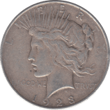 1923 PEACE DOLLAR USA - WORLD COINS - Cambridgeshire Coins