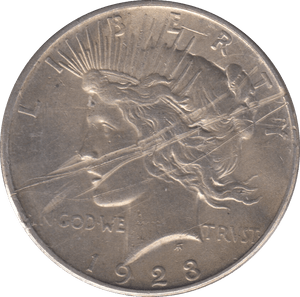 1923 SILVER DOLLAR USA - SILVER WORLD COINS - Cambridgeshire Coins