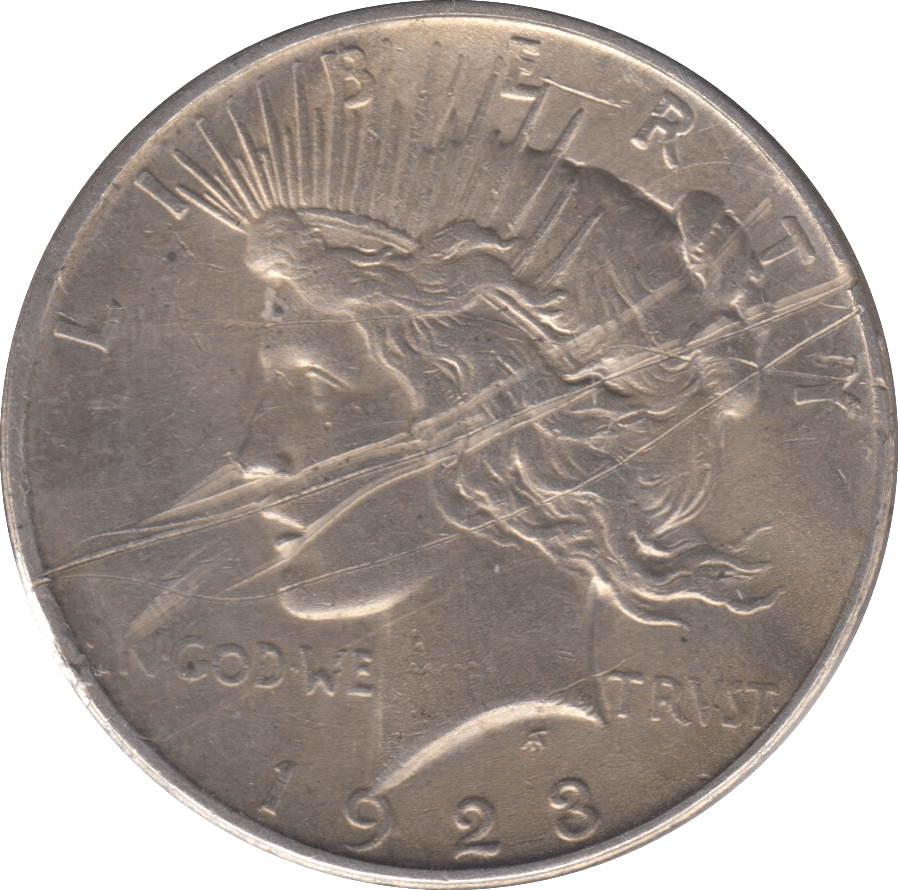 1923 SILVER DOLLAR USA - SILVER WORLD COINS - Cambridgeshire Coins