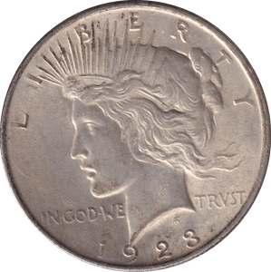 1923 SILVER DOLLAR USA - SILVER WORLD COINS - Cambridgeshire Coins