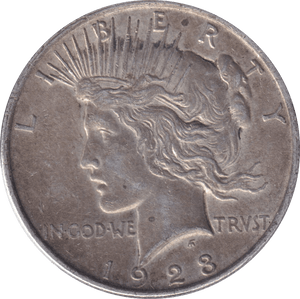 1923 SILVER DOLLAR USA - SILVER WORLD COINS - Cambridgeshire Coins