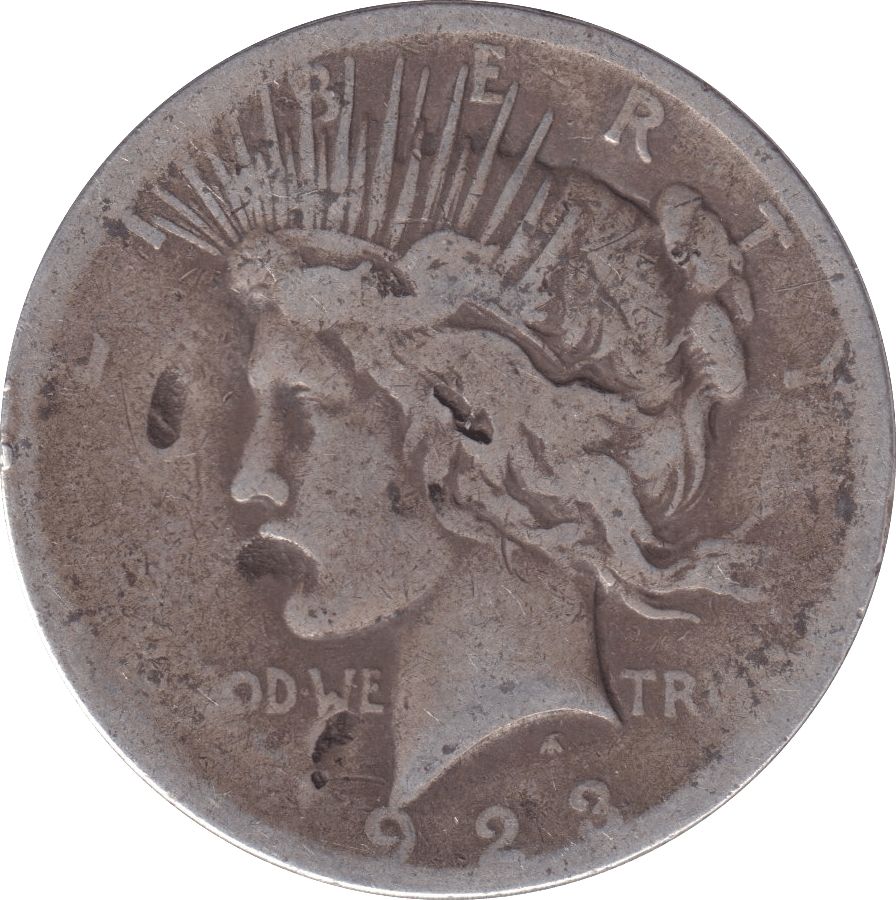 1923 SILVER DOLLAR USA - SILVER WORLD COINS - Cambridgeshire Coins