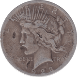 1923 SILVER DOLLAR USA - SILVER WORLD COINS - Cambridgeshire Coins