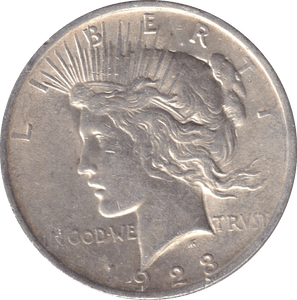 1923 SILVER DOLLAR USA - SILVER WORLD COINS - Cambridgeshire Coins