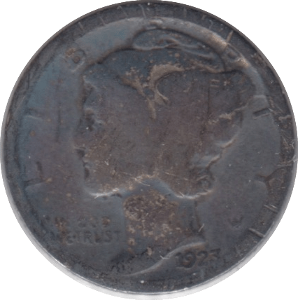 1923 SILVER ONE DIME USA - SILVER WORLD COINS - Cambridgeshire Coins