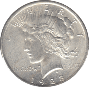 1923 SILVER ONE DOLLAR USA - SILVER WORLD COINS - Cambridgeshire Coins