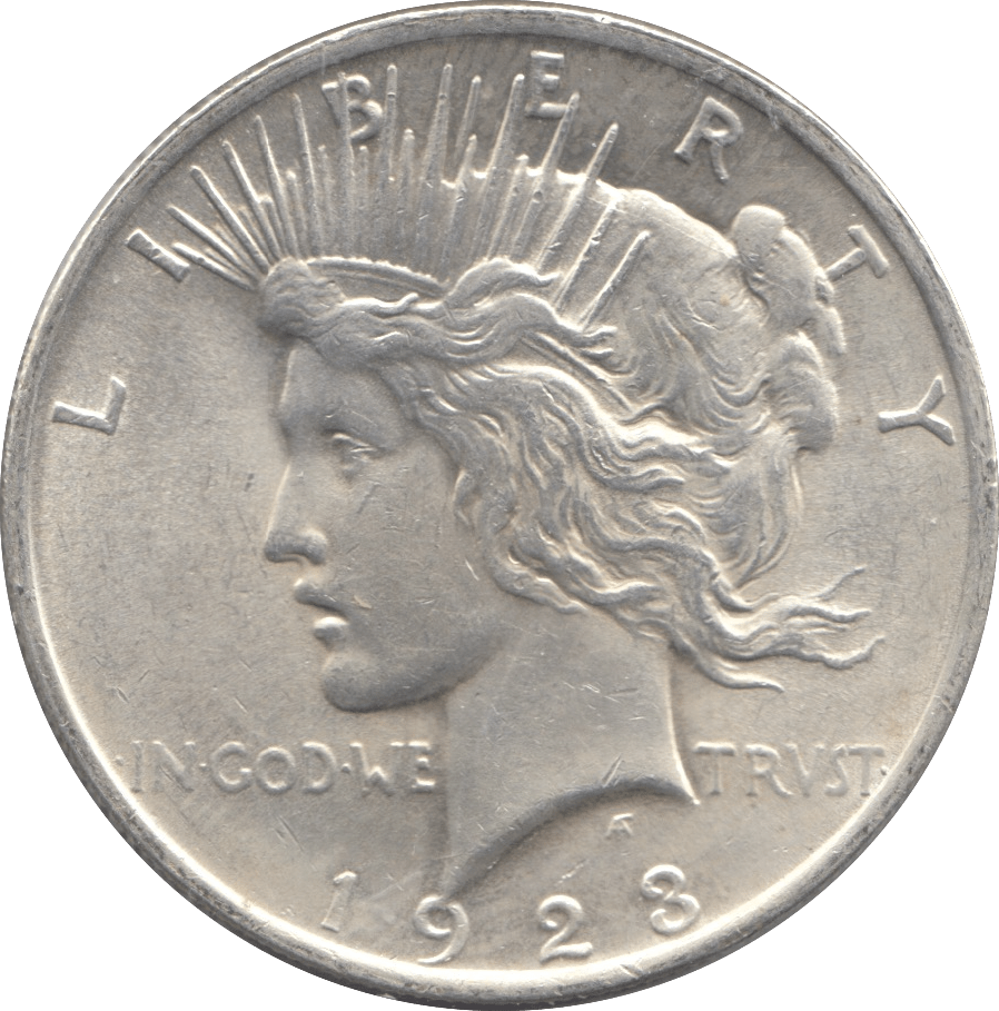 1923 SILVER PEACE DOLLAR PHILADELPHIA MINT - SILVER WORLD COINS - Cambridgeshire Coins
