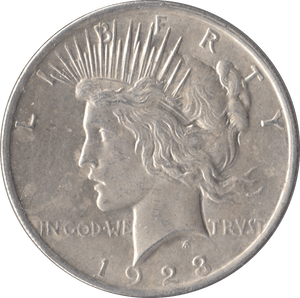 1923 SILVER PEACE DOLLAR USA PHILADELPHIA MINT - SILVER WORLD COINS - Cambridgeshire Coins