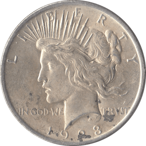 1923 SILVER PEACE DOLLAR USA PHILADELPHIA MINT - SILVER WORLD COINS - Cambridgeshire Coins