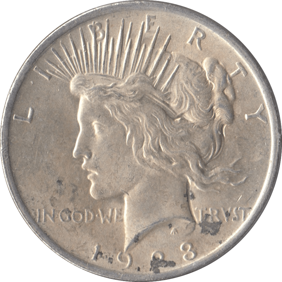 1923 SILVER PEACE DOLLAR USA PHILADELPHIA MINT - SILVER WORLD COINS - Cambridgeshire Coins