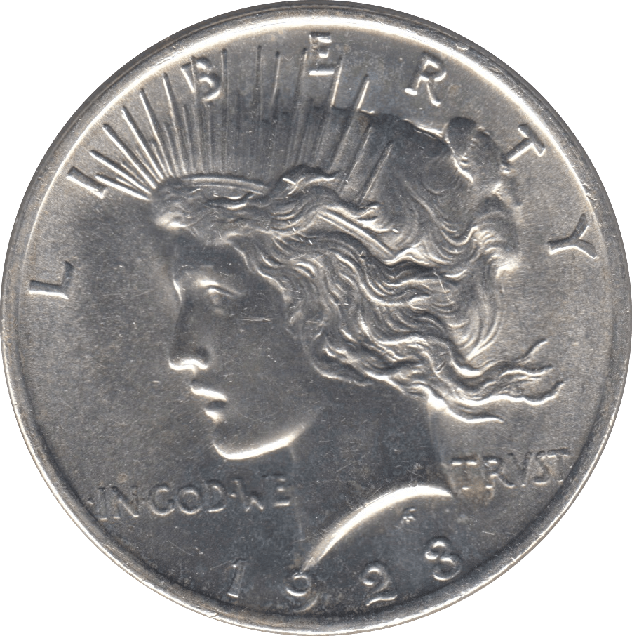 1923 SILVER PEACE DOLLAR USA PHILADELPHIA MINT - SILVER WORLD COINS - Cambridgeshire Coins