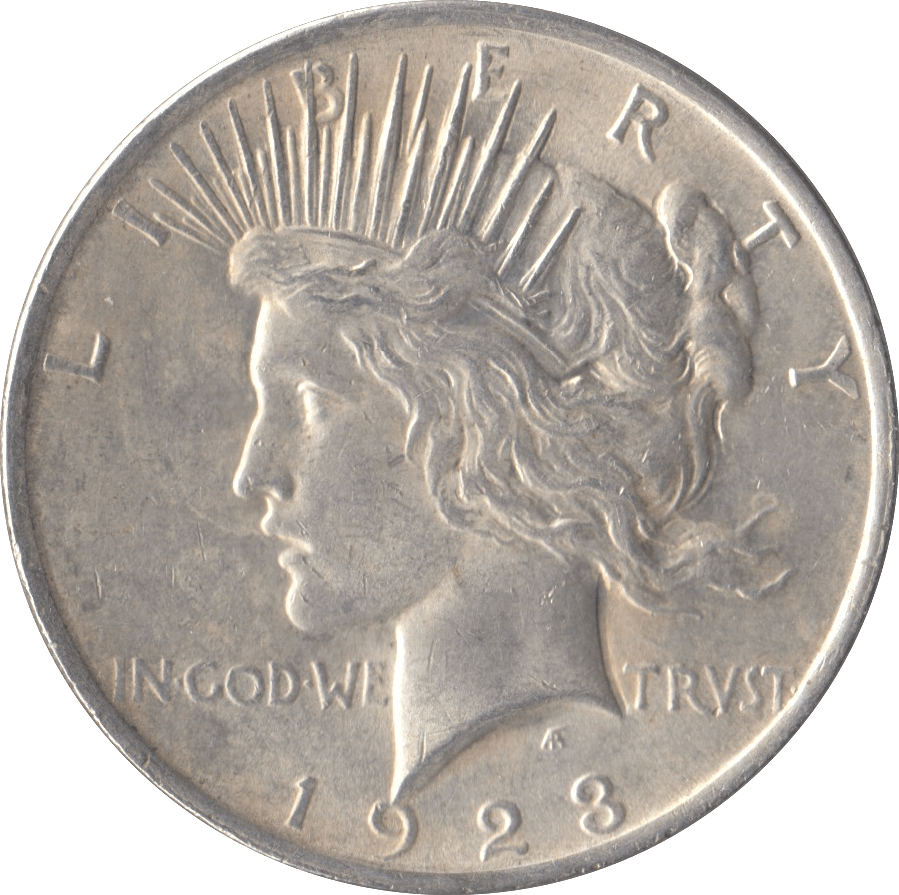 1923 SILVER PEACE DOLLAR USA PHILADELPHIA MINT - SILVER WORLD COINS - Cambridgeshire Coins