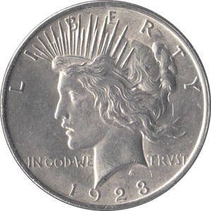 1923 SILVER PEACE DOLLAR USA PHILADELPHIA MINT - SILVER WORLD COINS - Cambridgeshire Coins