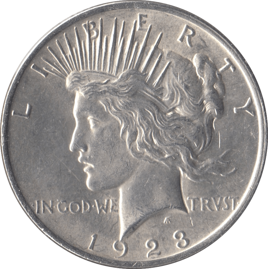 1923 SILVER PEACE DOLLAR USA PHILADELPHIA MINT - SILVER WORLD COINS - Cambridgeshire Coins