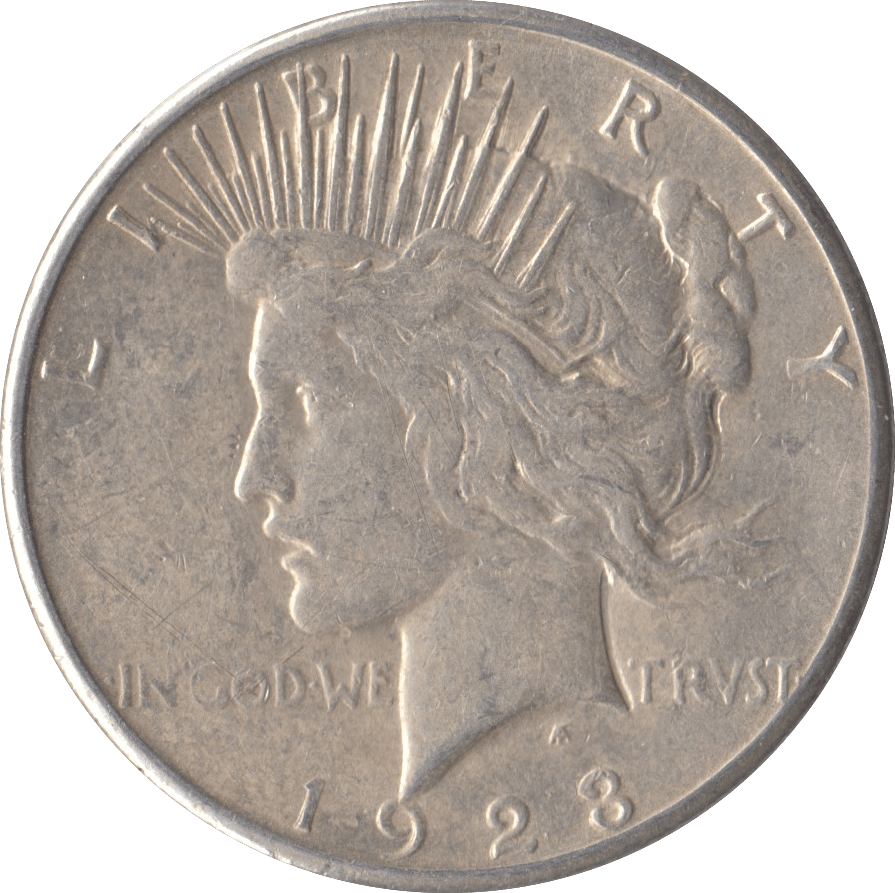 1923 SILVER PEACE DOLLAR USA SAN FRANCISCO MINT - SILVER WORLD COINS - Cambridgeshire Coins