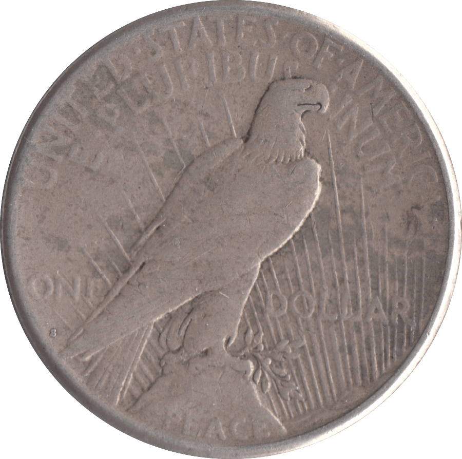 1923 SILVER PEACE DOLLAR USA SAN FRANCISCO MINT - SILVER WORLD COINS - Cambridgeshire Coins