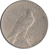 1923 SILVER PEACE DOLLAR USA SAN FRANCISCO MINT - SILVER WORLD COINS - Cambridgeshire Coins