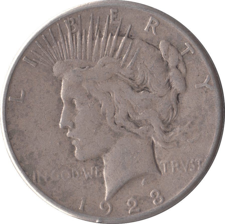1923 SILVER PEACE DOLLAR USA SAN FRANCISCO MINT - SILVER WORLD COINS - Cambridgeshire Coins
