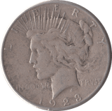 1923 SILVER PEACE DOLLAR USA SAN FRANCISCO MINT - SILVER WORLD COINS - Cambridgeshire Coins