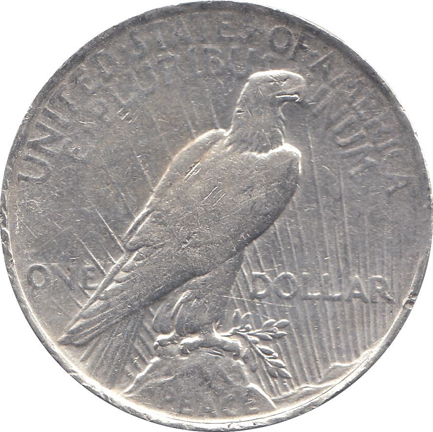 1923 SILVER PEACE DOLLAR USA - SILVER WORLD COINS - Cambridgeshire Coins