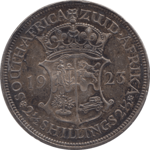 1923 SILVER SOUTH AFRICA 2 1/2 SHILLINGS - SILVER WORLD COINS - Cambridgeshire Coins