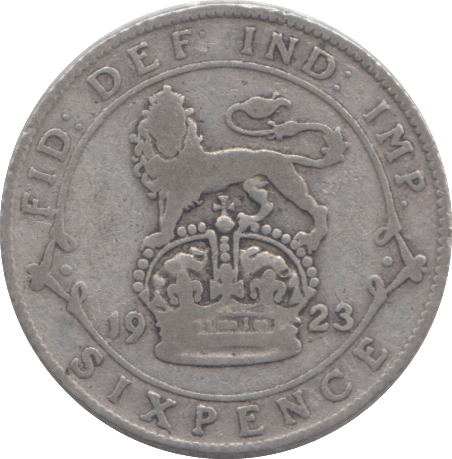 1923 SIXPENCE ( FINE ) - SIXPENCE - Cambridgeshire Coins