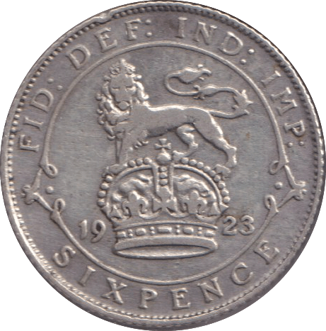 1923 SIXPENCE ( FINE ) - SIXPENCE - Cambridgeshire Coins