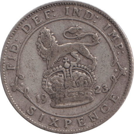 1923 SIXPENCE ( FINE ) - SIXPENCE - Cambridgeshire Coins