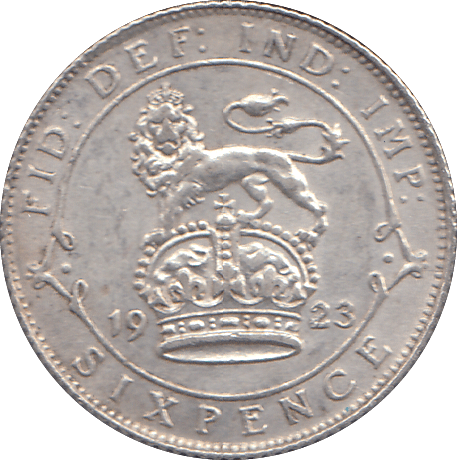 1923 SIXPENCE ( GVF ) - SIXPENCE - Cambridgeshire Coins