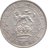 1923 SIXPENCE ( GVF ) - SIXPENCE - Cambridgeshire Coins