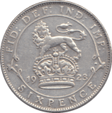 1923 SIXPENCE ( GVF ) - SIXPENCE - Cambridgeshire Coins