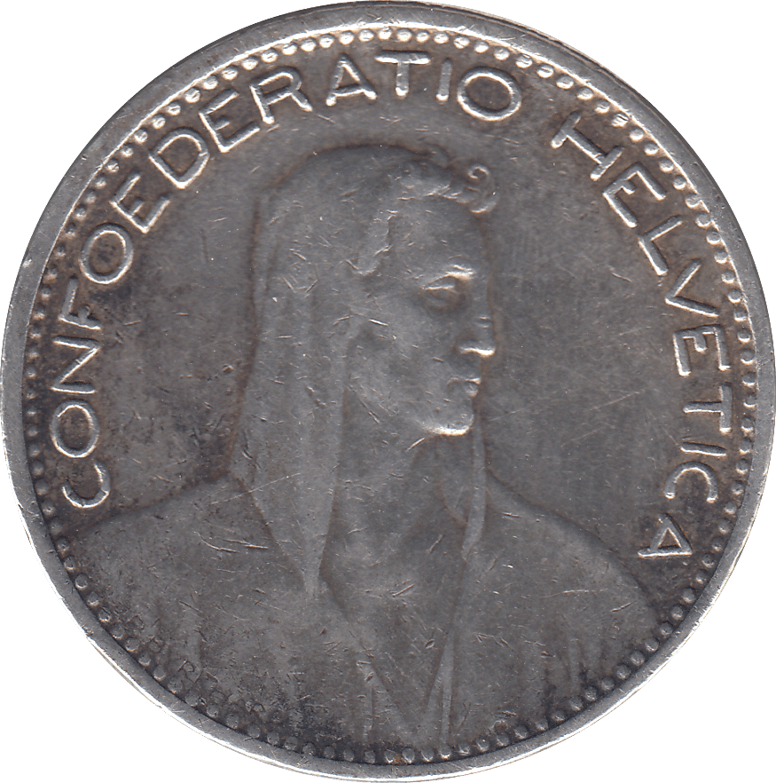 1923 SWITZERLAND 5 FRANCS - WORLD COINS - Cambridgeshire Coins