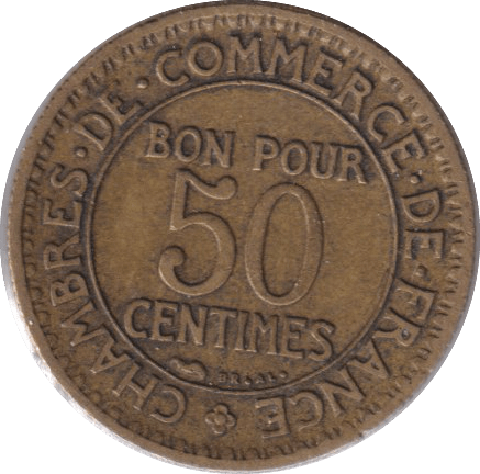 1924 50 CENTS - WORLD COINS - Cambridgeshire Coins