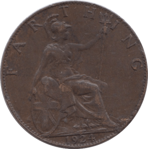 1924 FARTHING ( GF ) - Farthing - Cambridgeshire Coins