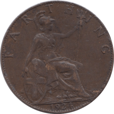 1924 FARTHING ( GF ) - Farthing - Cambridgeshire Coins