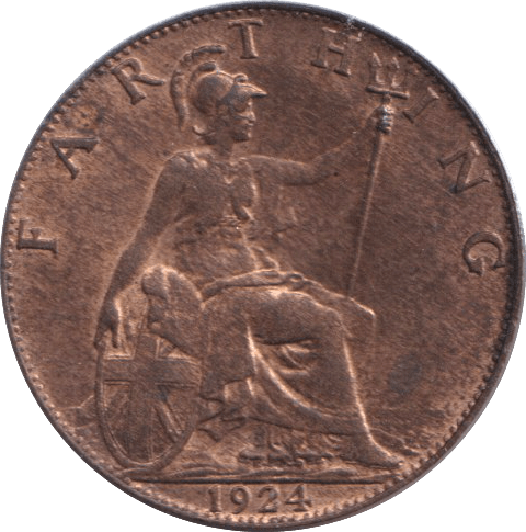 1924 FARTHING ( GF ) - FARTHING - Cambridgeshire Coins