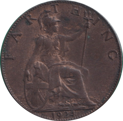 1924 FARTHING ( GF ) - FARTHING - Cambridgeshire Coins