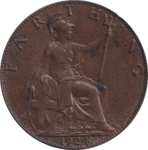 1924 FARTHING ( VF ) - FARTHING - Cambridgeshire Coins