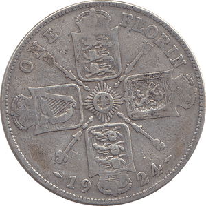 1924 FLORIN ( FINE ) - FLORIN - Cambridgeshire Coins