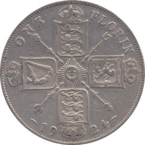 1924 FLORIN ( VF ) - FLORIN - Cambridgeshire Coins