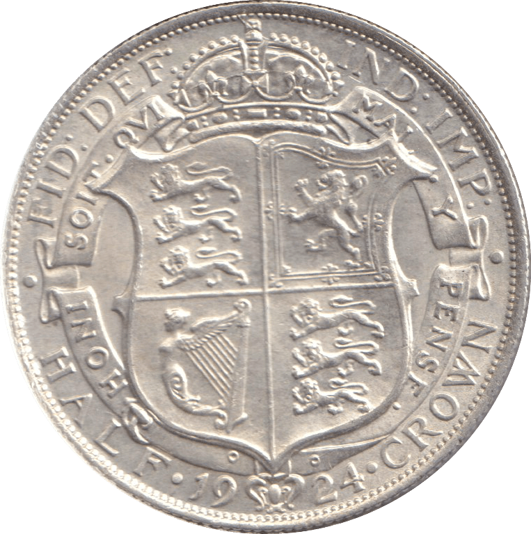 1924 HALFCROWN ( AUNC ) - HALFCROWN - Cambridgeshire Coins