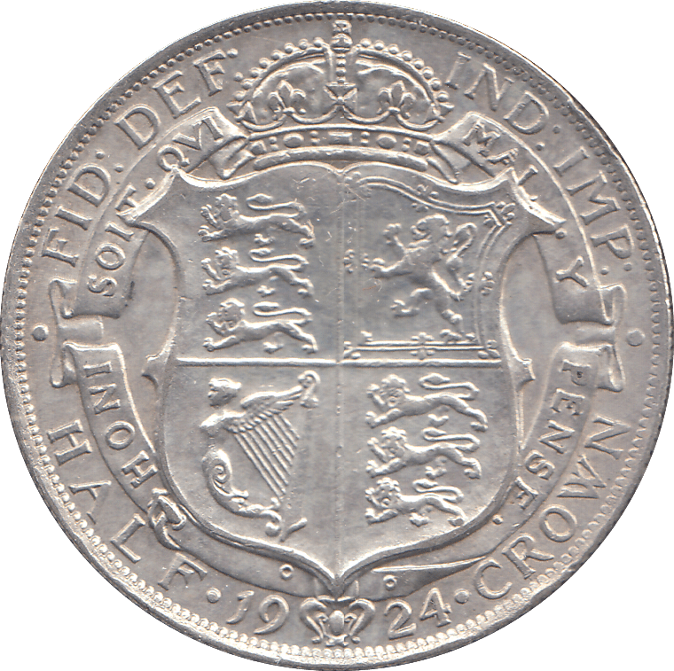 1924 HALFCROWN ( AUNC ) - HALFCROWN - Cambridgeshire Coins