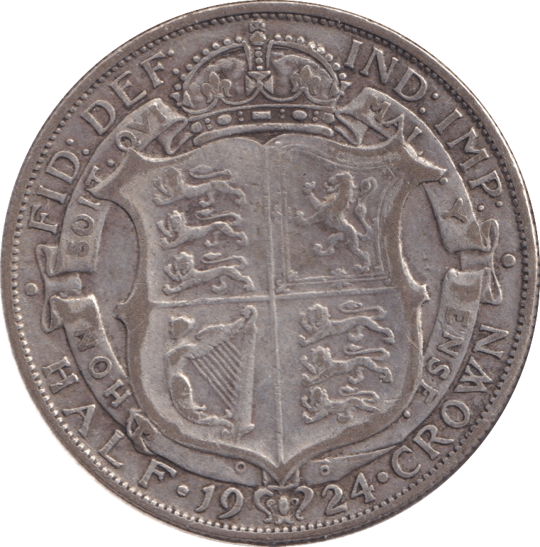1924 HALFCROWN ( FINE ) - HALFCROWN - Cambridgeshire Coins