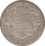 1924 HALFCROWN ( GVF ) - Halfcrown - Cambridgeshire Coins