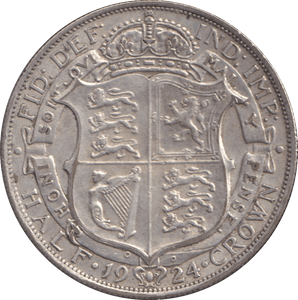 1924 HALFCROWN ( GVF ) - WORLD COINS - Cambridgeshire Coins