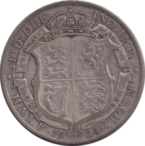 1924 HALFCROWN ( NF ) - HALFCROWN - Cambridgeshire Coins